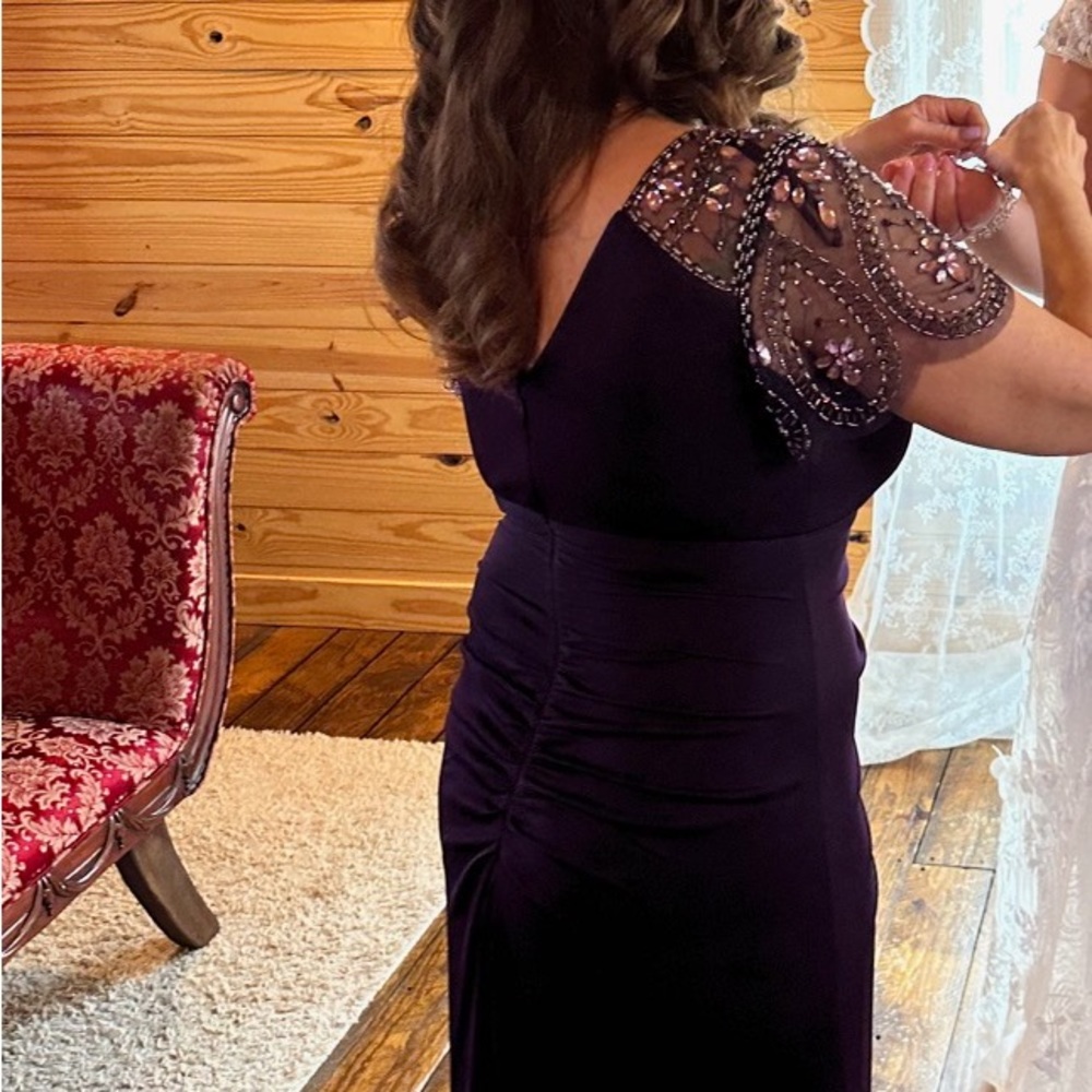 Purple formal dress